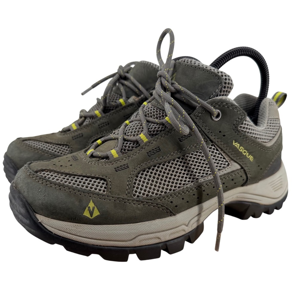 Vasque 7493 M Womens Hiking Shoes Size 8 Olive Green Mesh Leather Low Top Trail